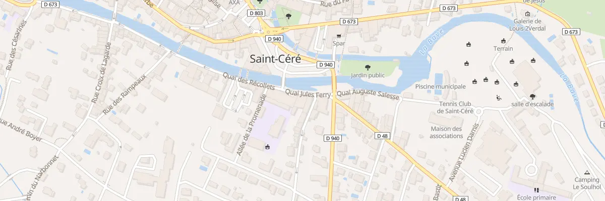Plan du 52 Quai Jules Ferry à Saint-Céré