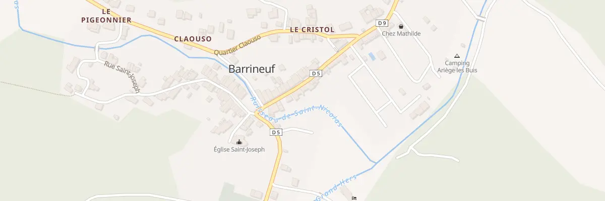 Plan du 13 Rue du Pont d’Ardille à Fougax-et-Barrineuf