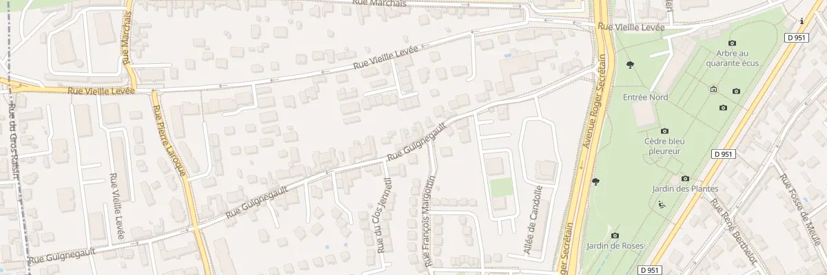 Plan du 30 Rue Guignegault à Orléans