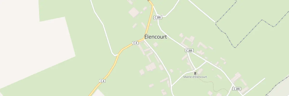 Plan du 6 Rue Neuve à Élencourt