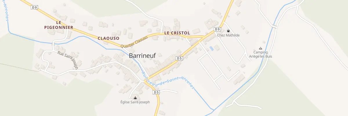 Plan du 8 Rue du Pont d’Ardille à Fougax-et-Barrineuf