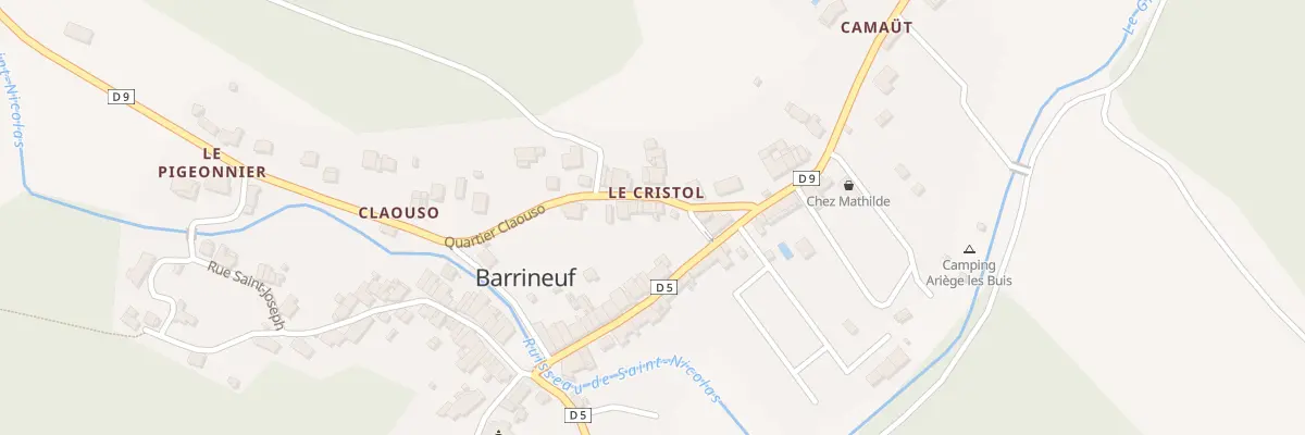 Plan du 5 Qua Le Cristol à Fougax-et-Barrineuf