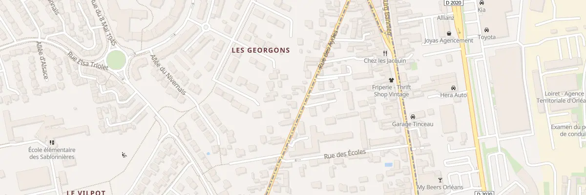 Plan du 24 Rue des Aydes à Saran
