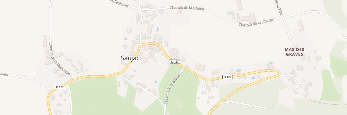 Plan du 5033 La Combe à Saujac