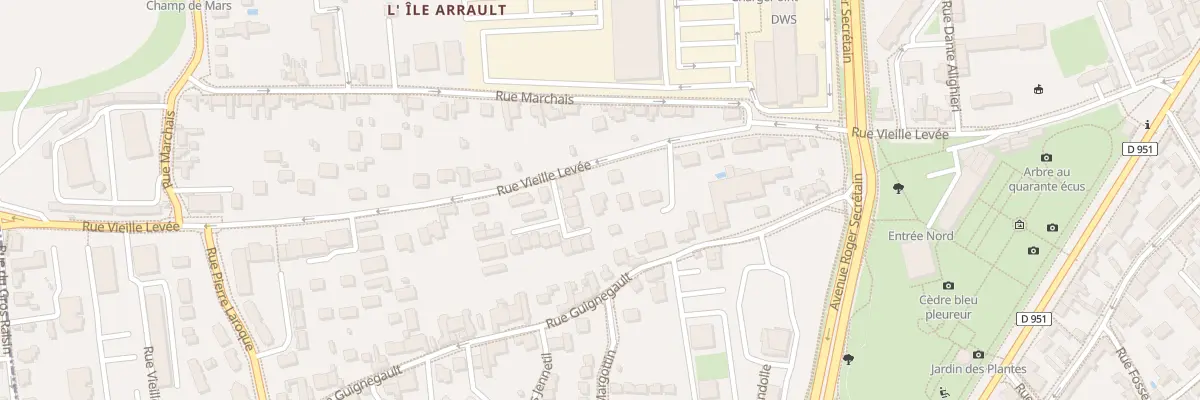 Plan du 57 Rue Vieille Levée à Orléans