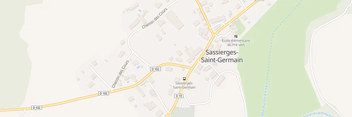 Plan du 2 Rue de la Garenne à Sassierges-Saint-Germain