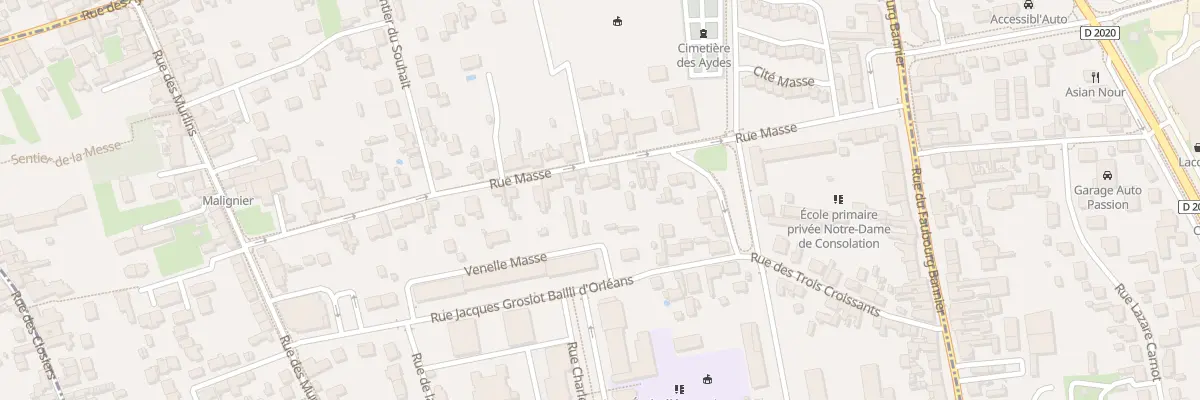 Plan du 39 Rue Masse à Orléans