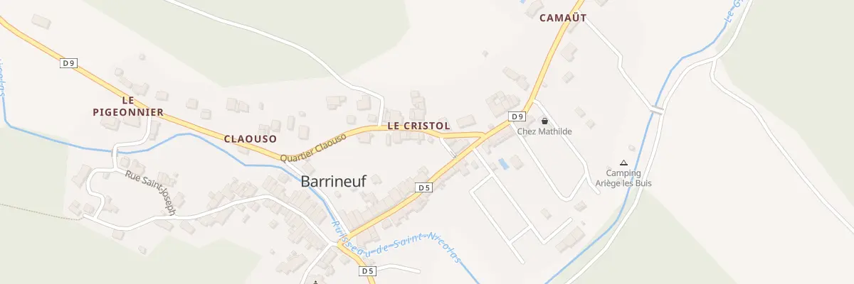Plan du 3 Cristols à Fougax-et-Barrineuf