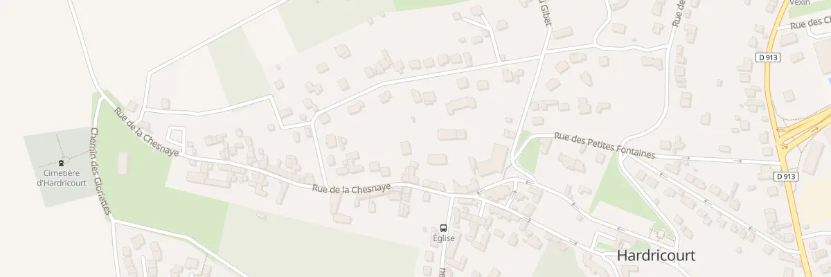 Plan du 4 Rue de la Chesnaye à Hardricourt