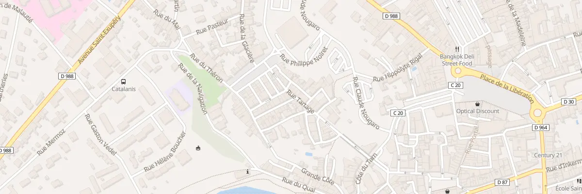 Plan du 7 Rue Tartage à Gaillac