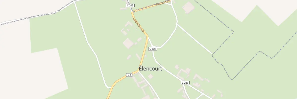 Plan du 1 Rue Neuve à Élencourt