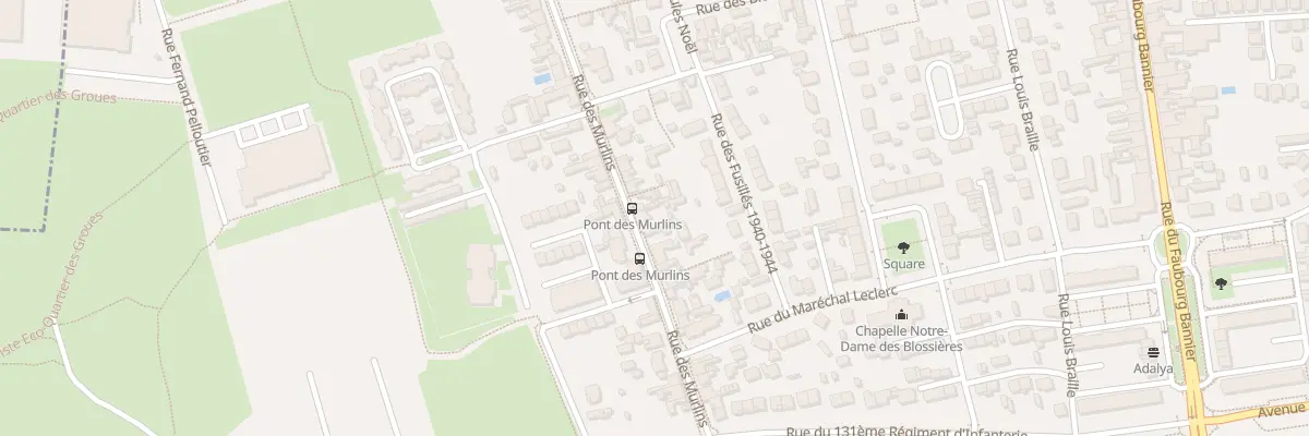 Plan du 134 Rue des Murlins à Orléans