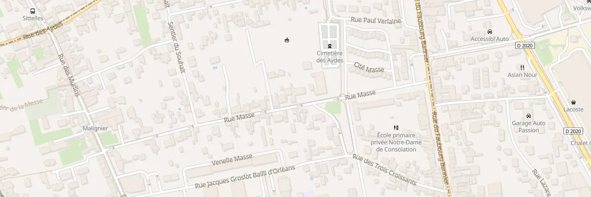 Plan du 26 Rue Masse à Orléans