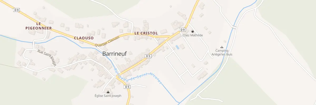 Plan du 3 Rue du Pont d’Ardille à Fougax-et-Barrineuf