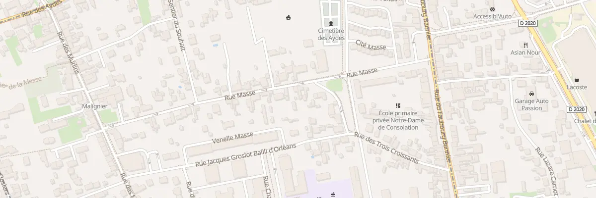 Plan du 35 Rue Masse à Orléans