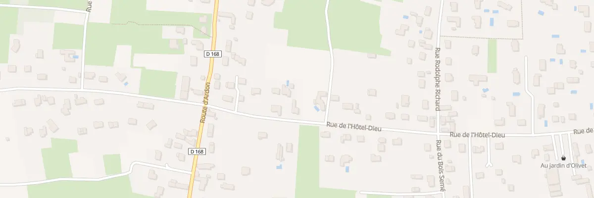 Plan du 1168 Rue de l’Hôtel Dieu à Olivet