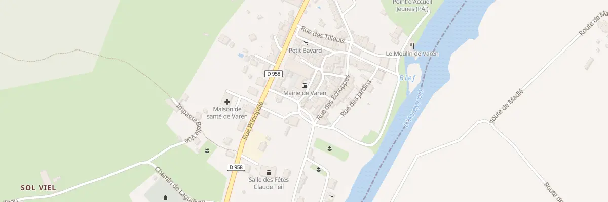Plan du 14 Rue de la Mairie à Varen