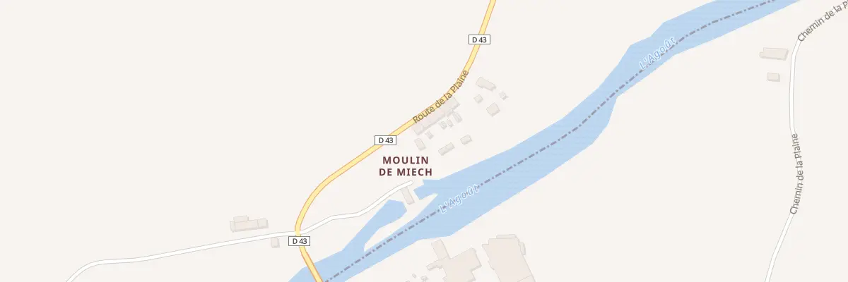 Plan du 5251F Moulin du Miech à Fiac