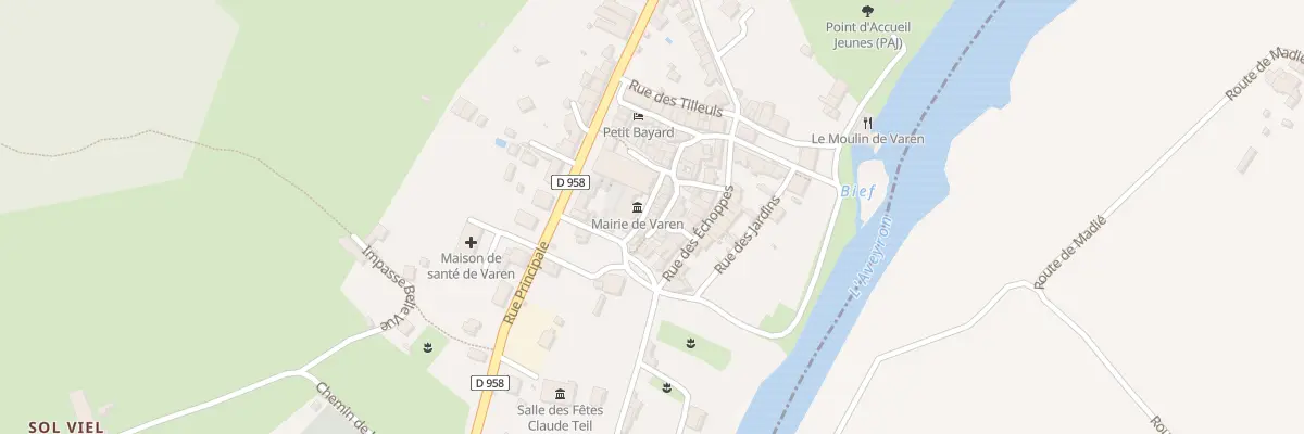 Plan du 36 Rue de la Mairie à Varen