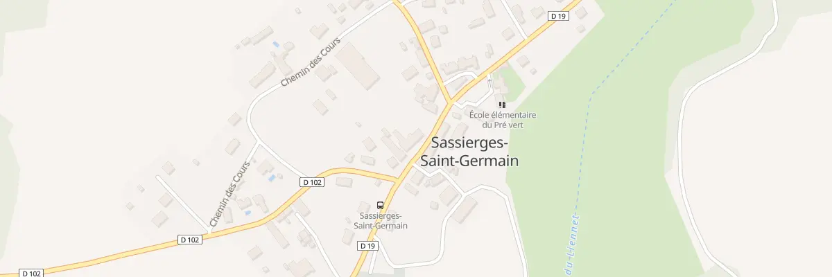 Plan du 10 Rue Olivier Charbonnier à Sassierges-Saint-Germain