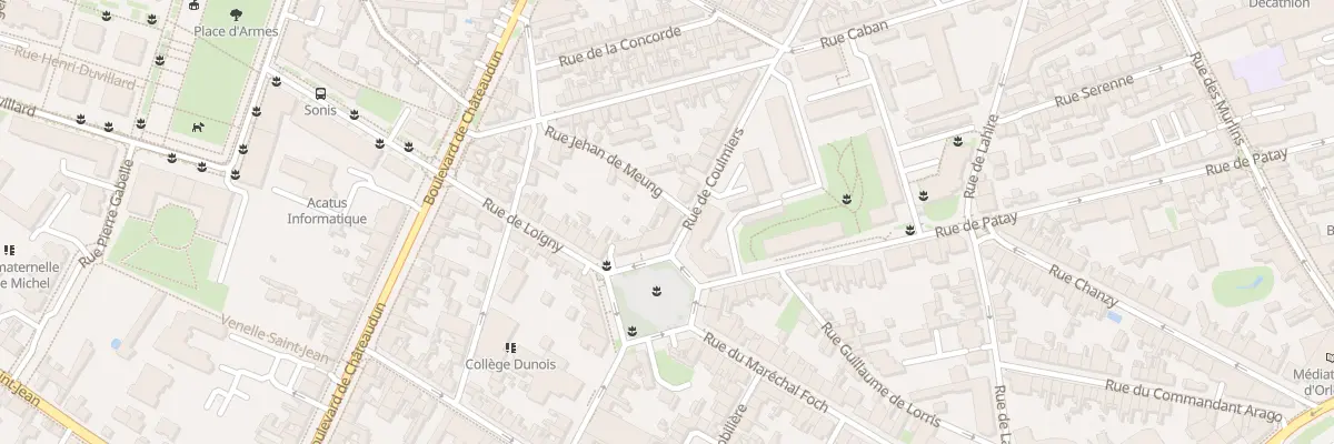 Plan du 27 Rue de Coulmiers à Orléans