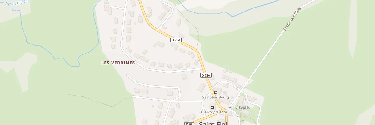 Plan du 2 Les Verrines à Saint-Fiel