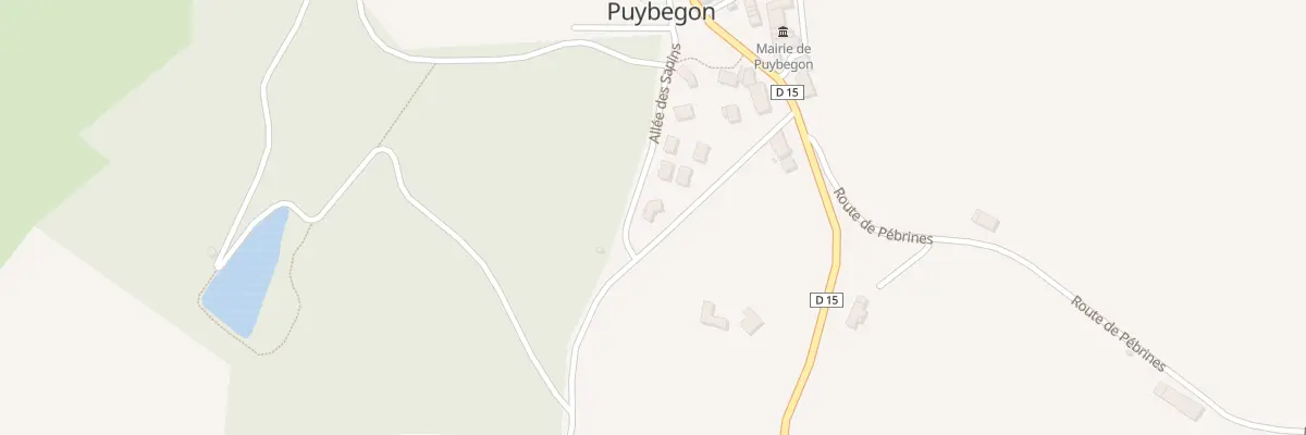 Plan du 4 All des Sapins à Puybegon