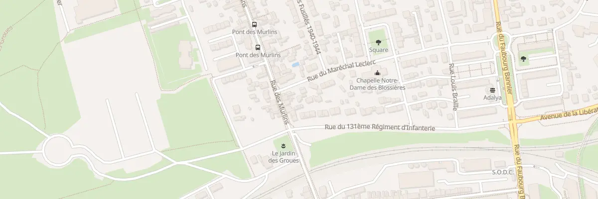 Plan du 112 Rue des Murlins à Orléans