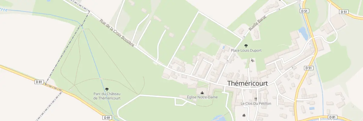 Plan du 5022 Rue de la Croix Bossière à Théméricourt