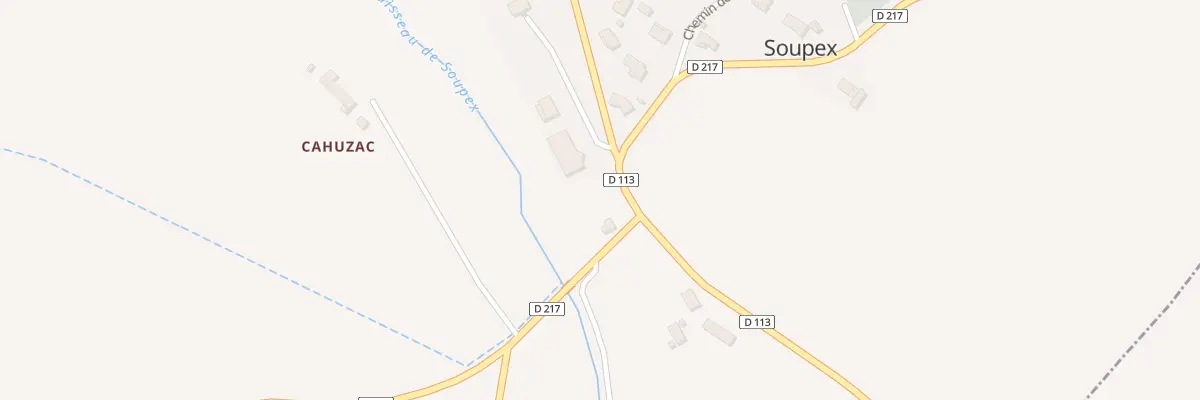Plan du 85 Sous la Ville à Soupex