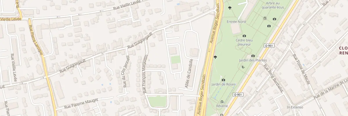 Plan du 11 Rue Guignegault à Orléans