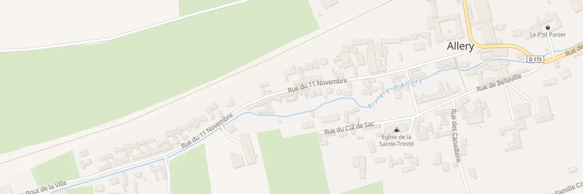 Plan du 191 Rue du Onze Novembre à Allery