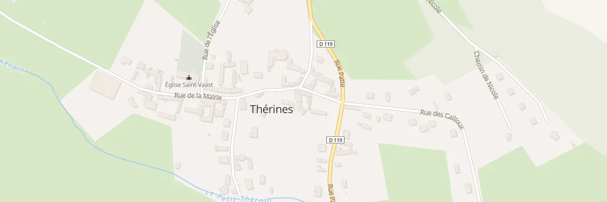 Plan du 1 Rue de la Mairie à Thérines
