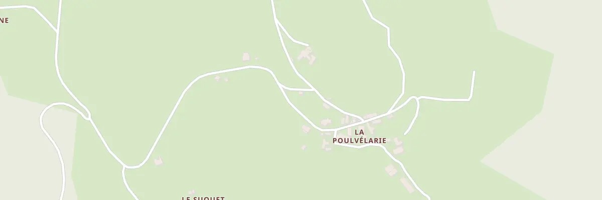 Plan de La Poulvelarie à Altillac