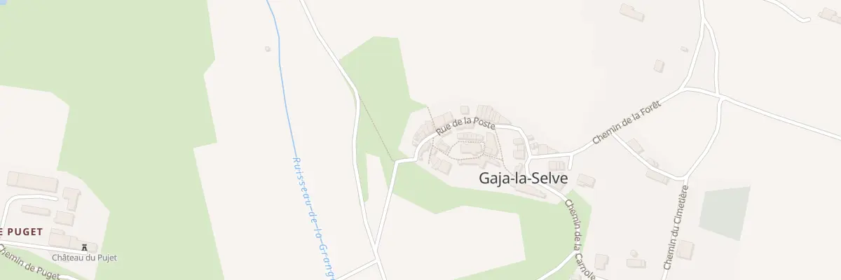 Plan du 38 Rue de la Poste à Gaja-la-Selve