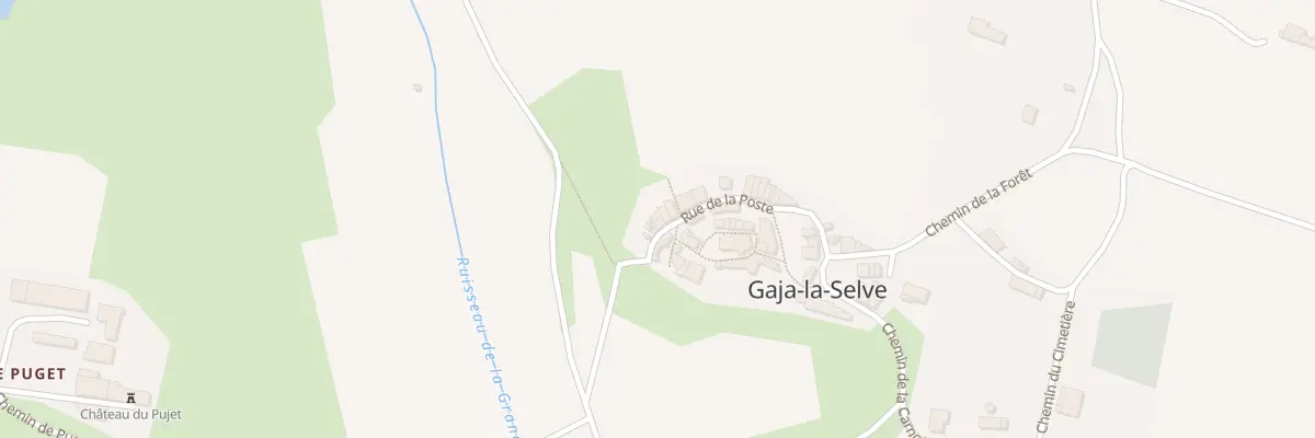 Plan du 36 Rue de la Poste à Gaja-la-Selve