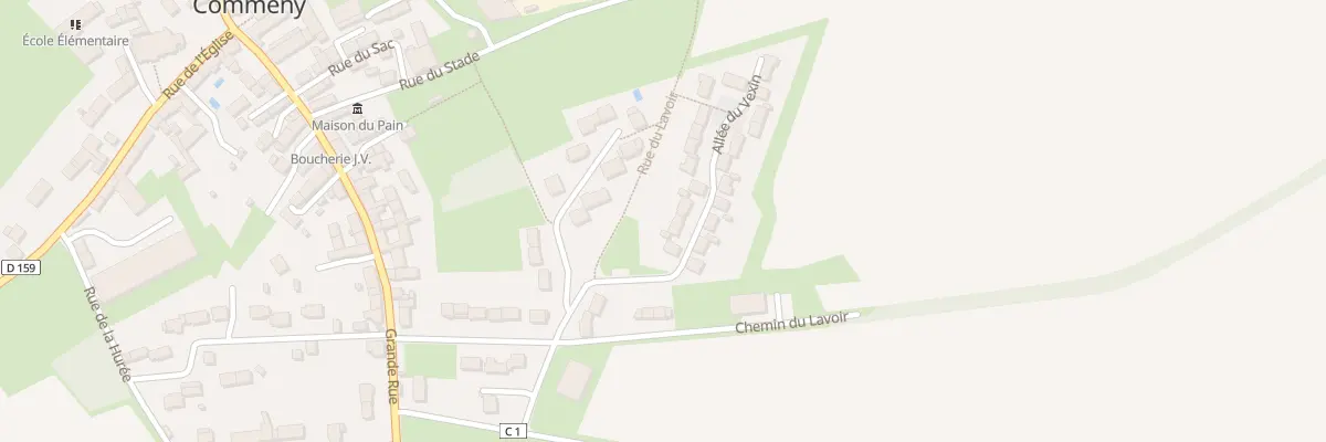Plan du 3 Rue du Vexin à Commeny