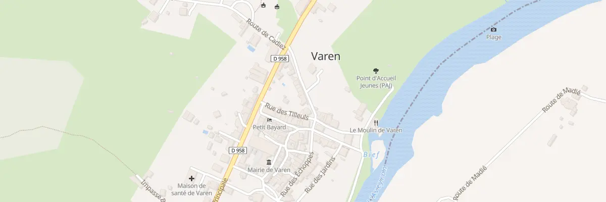 Plan du 90 Rue des Échoppes à Varen