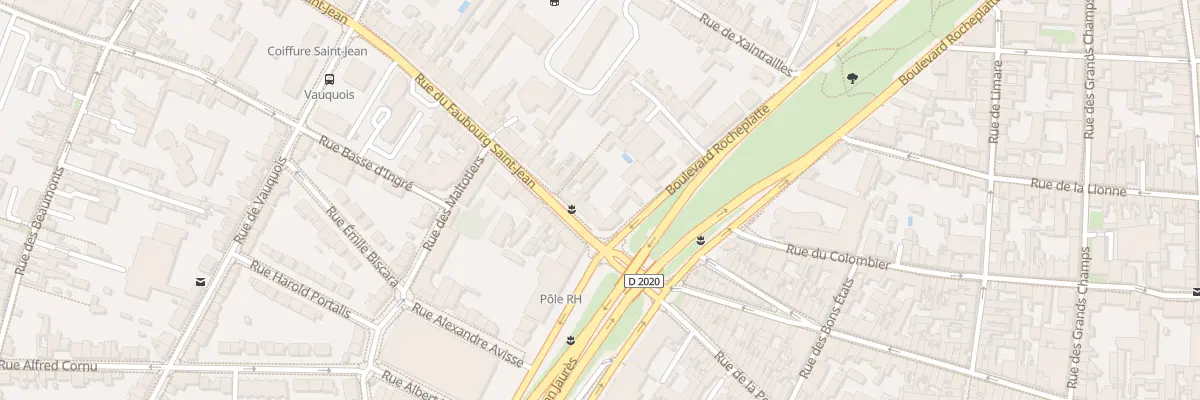 Plan du 2 Rue Faubourg Saint Jean à Orléans