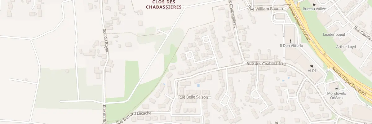 Plan du 13 Rue Michel Adam à Orléans