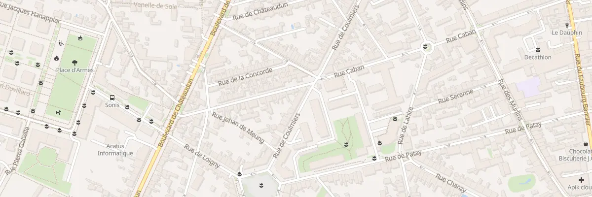 Plan du 39 Rue de Coulmiers à Orléans