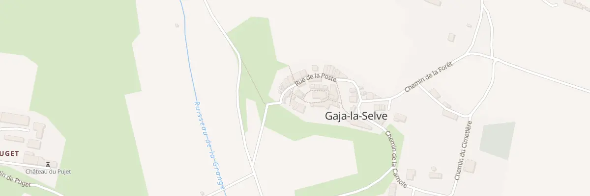 Plan du 25 Rue de l’Eglise à Gaja-la-Selve