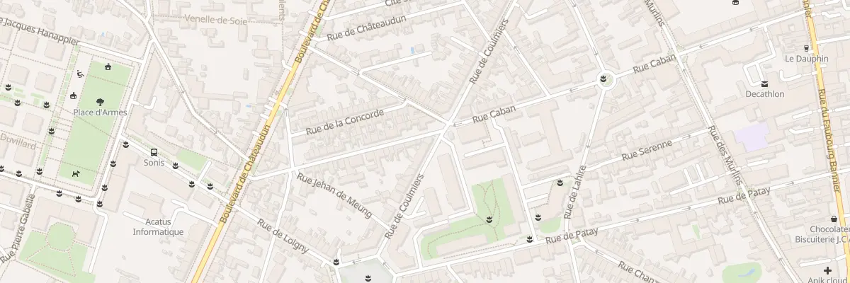 Plan du 47 Rue de Coulmiers à Orléans
