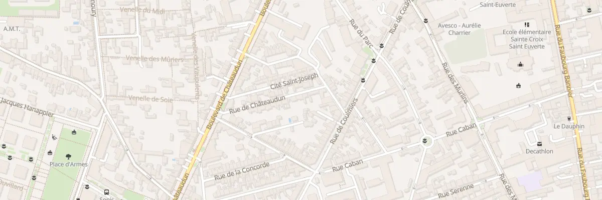 Plan du 15 Rue de Châteaudun à Orléans