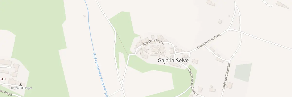 Plan du 12 Rue de l’Eglise à Gaja-la-Selve