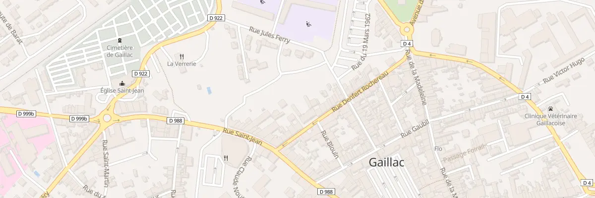 Plan du 19 Rue Denfert Rochereau à Gaillac