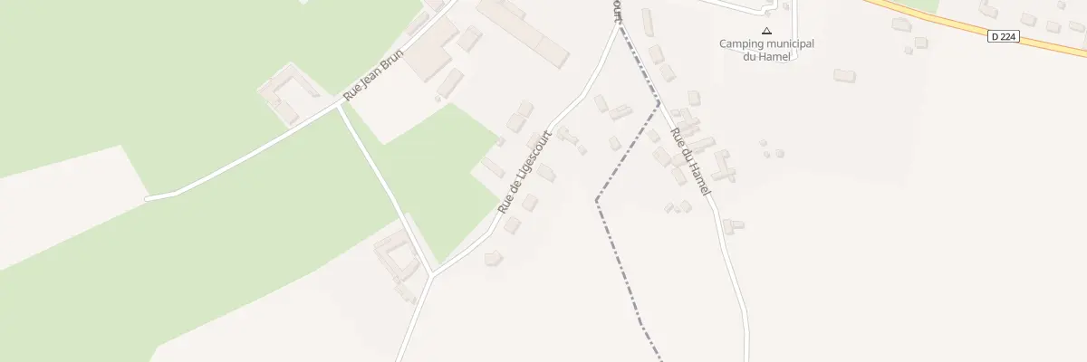 Plan du 12 Rue de Ligescourt à Ponches-Estruval