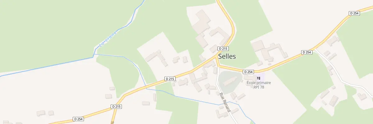 Plan du 38 Rte de Desvres à Selles