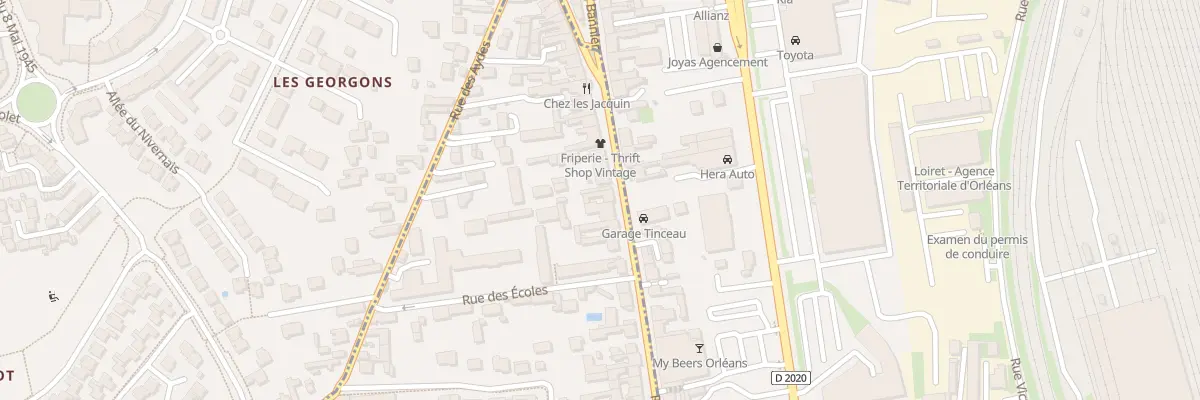 Plan du 453B Rue du Faubourg Bannier à Orléans