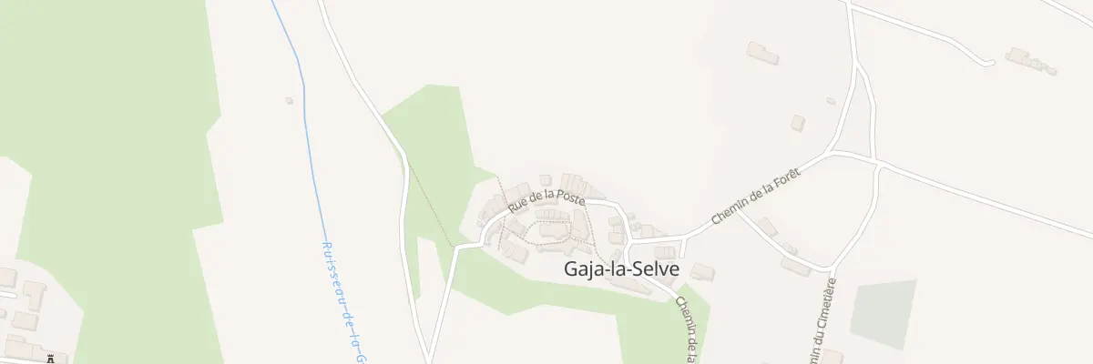 Plan du 24 Rue de la Poste à Gaja-la-Selve